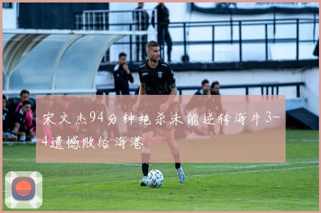 宋文杰94分钟绝杀未能逆转海牛3-4遗憾败给海港